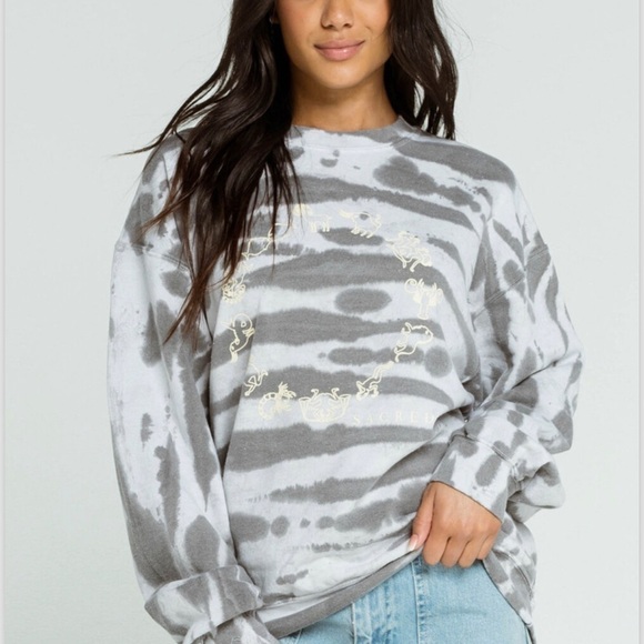 BDG Urban Outfitters Sacred Symbols Tie Dye Sweatshirt - XS - Picture 1 of 5